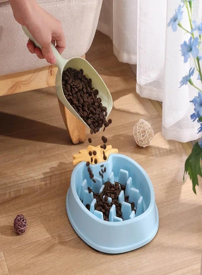 KittuPet Food Bowl Food Grade Plastic Pineapple Bowl Anti Choking Slow Food Bowl for Pet Dog Cat Random Color 567 Ml Capacity 2 Cups Pineapple Shape 1 Pcs - Image 4